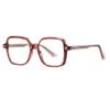 bullabulling Blue Light Reading Glasses for Women Fashion Sqaure Computer Glasses Bluelight Blocking Reader (pink) view 1