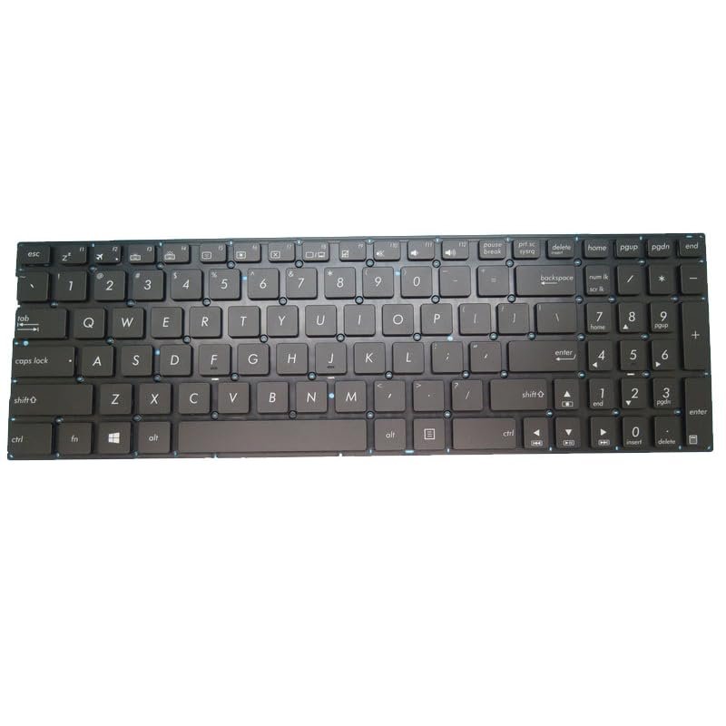 Laptop Keyboard for ASUS Q503 Q503UA 0KN0-SR3US13 0KNB0-662NUS00 9Z.N8SBU.W01 NSK-USWBU 01 Black United States US Without Frame with Backlit