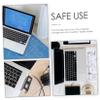 HOMSFOU Computer Lap Desk Laptop Riser for Desk Under Laptop Mount Storage Tray Space-Saving Study Accessory view 3