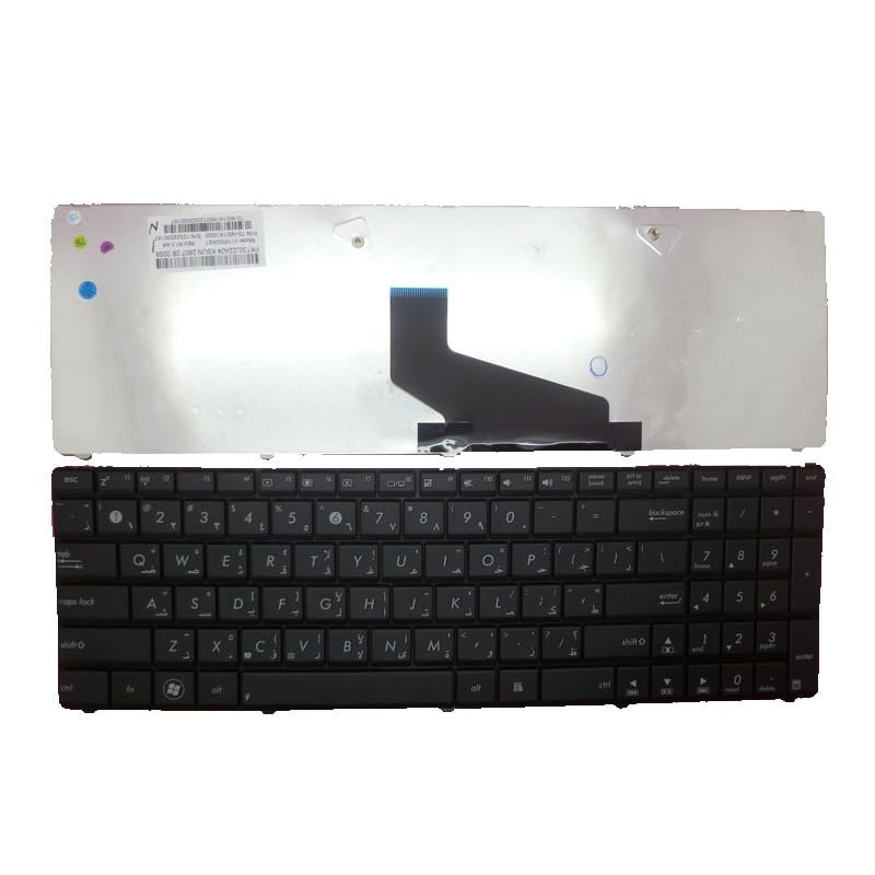Laptop Keyboard for ASUS K43BR K43BY K43TA K43TK K43U K43Z AR Arabia Black
