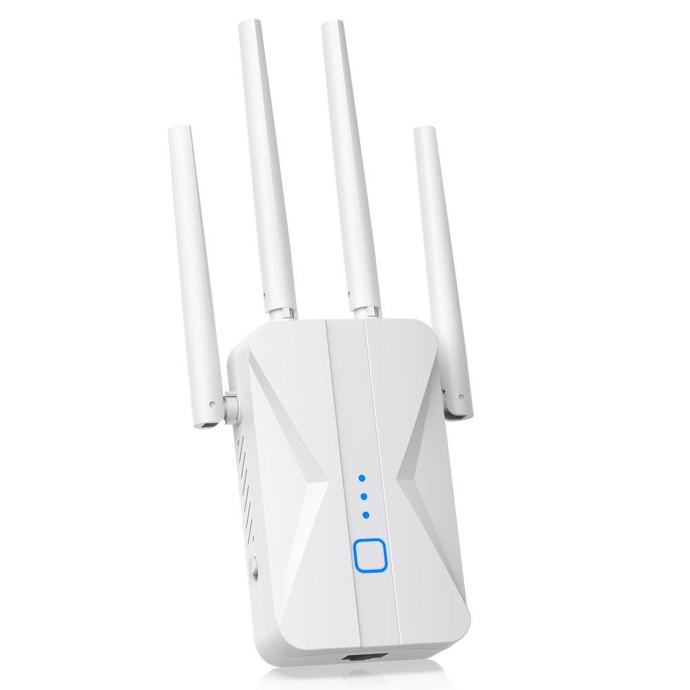 WiFi Extender Signal Booster, 2026 WiFi Extender AC1200Mbps Dual Band (5.8GHz/2.4GHz), WiFi Booster with Ethernet Port for Home Covers up to 10000 Sq.ft, Compatible with More Devices