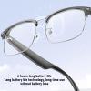Zopsc Smart Glasses for Men Women, Open Ear Style Smart Glasses with Touch Sensor Control, Stylish Bluetooth Music Glasses for Riding Driving Fishing Running (Gray) view 3