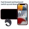 Remote Scrolling Ring for TikTok, 5 Buttons Bluetooth Page Turner with Charging Case, Camera Remote Control for Android Phones Tablets (Black) view 2