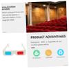 Yardenfun 100pcs Disposable Anaglyph Cardboard Glasses for Movies Video Games and Home Theater Lightweight Portable Paper Glasses for Boys and Girls and Adults view 4