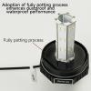Y DIANS Led Rotating Beacon Strobe Light Waterproof Industrial Hazard Flash Emergency Security Siren Warning Light with 120dB Buzzer for Port Ship Vehicle Heavy Equipment Green AC110V view 2