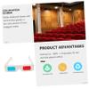 LIFKICH 100pcs Stereoscopic Glasses for Movies Paper Glasses Anaglyph Cardboard Easy to Carry view 3