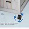 JDXQBLD Overbed Table Portable Standing Desk On Wheels Tray Table Overbed with Storage Adjustable Sofa Side Bed Laptop Cart Stand Height Mobile,White view 4