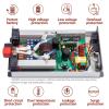 Pure Sine Wave, Power Inverter 12V/24V/48V/60V/72V DC to 100-220V AC with Wireless Remote Control and Dual Outlets and LCD for RV Truck Boat Camping,8000W-24V view 4