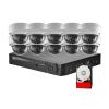QDVOPHZA 10CH 8MP 4K NVR 4TB Exterior Safe Security Human Protection CCTV System IP Camera Outdoor Video Surveillance Home Monitoring Set(05,E/U) view 2