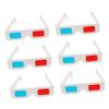 jojofuny 100pcs Anaglyph Movie Glasses Disposable Cardboard Spectacles for Home Theater Adults for Movies Videos and Festivals view 1