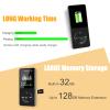 MP3 Player with Bluetooth and Speaker, 32GB MP3 Music Player, Up to 128GB Storage Extension, Portable and Multifunctional MP3 Players with FM Radio, Inlcuding Earphones, Supports Shuffle Playing view 3