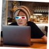 KONTONTY 100pcs Cardboard Movie Glasses Glasses for Movies Magazines and Anaglyph Photos Safe for Boys and Girls and Adults Your Viewing view 2