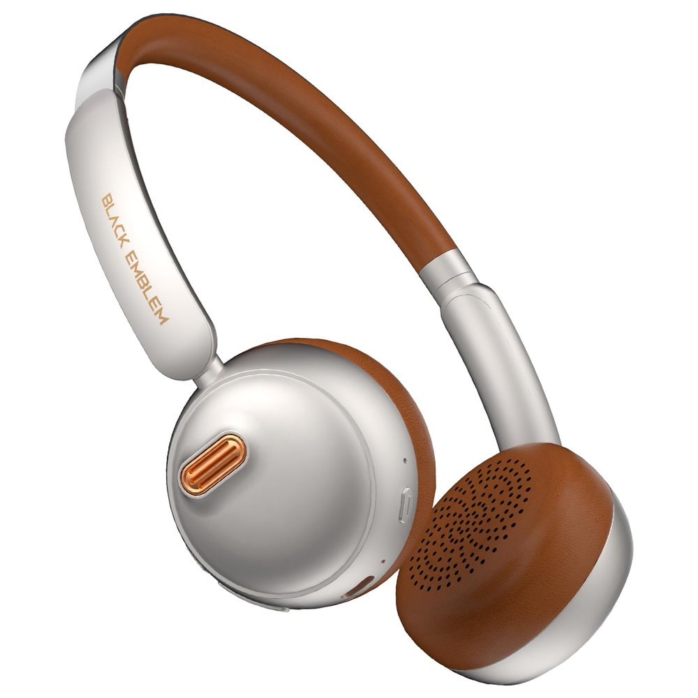 Black Emblem X3 Wireless Bluetooth Headphones, Adaptive Active Noise Cancelling, Hi-Fi Deep Bass, Lightweight Headset with Cloud Foam Cushion, 55H Playtime, Built-in Mic for Phone/PC/Travel/Gaming