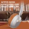 Black Emblem X3 Wireless Bluetooth Headphones, Adaptive Active Noise Cancelling, Hi-Fi Deep Bass, Lightweight Headset with Cloud Foam Cushion, 55H Playtime, Built-in Mic for Phone/PC/Travel/Gaming view 4