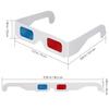 ARTIBETTER 100pcs Red Blue Glasses for Women Men Boys and Girls Party Decorations Video Viewing Cardboard Glasses Anaglyph view 2