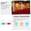 ARTIBETTER 100pcs Red Blue Glasses for Women Men Boys and Girls Party Decorations Video Viewing Cardboard Glasses Anaglyph view 4