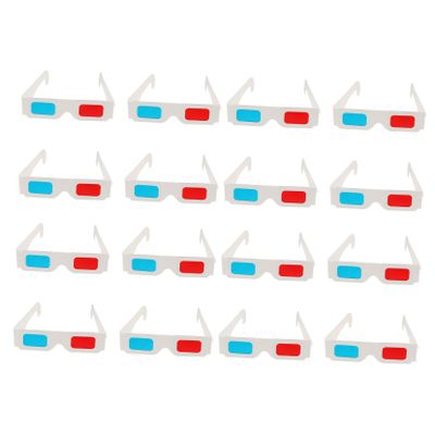 FELTECHELECTR 100pcs Cardboard Glasses for Boys and Girls Adults No Harm Movie Video Blue Light Eyewear