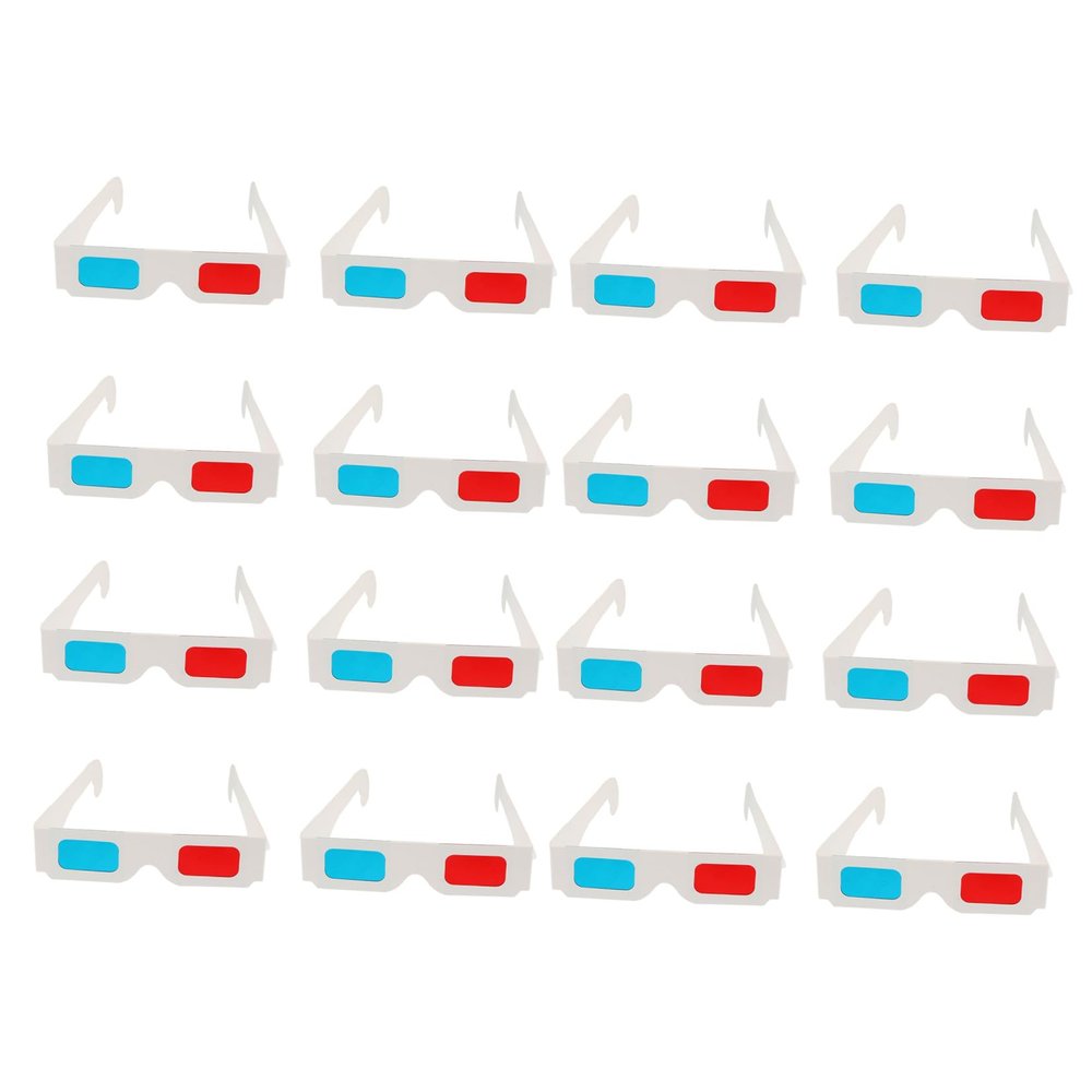 FELTECHELECTR 100pcs Cardboard Glasses for Boys and Girls Adults No Harm Movie Video Blue Light Eyewear