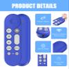 [3 Pack] AGENTNANO for Google TV Streamer 4K Silicone Remote Case Cover, Google TV Remote Control Protective Sleeve for Google TV Streamer 4K Controller with Lanyard(Red+Blue+Apricot) view 2