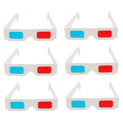 SECFOU 100pcs Anaglyph Cardboard Glasses for Movies Videos and Games Red Blue Disposable Frames for Adults Comfortable and Stylish Viewing Experience