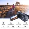 ORDRO HDV-V12 Video Camera Full HD Camcorder Digital Recorder | 1080P 30FPS 30MP | 3.0 Inch Rotation LCD | 16X Digital Zoom | Infrared Night Vision - Black (V12+16GB Card) view 2