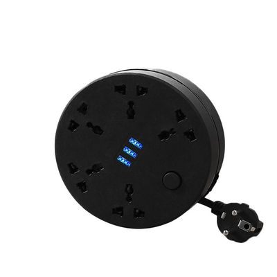 HIONJIN US Power Strip Surge Protectorwith Switch Control Fireproof Heavy Duty Extension Cord Compact(D)