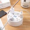 HIONJIN US Power Strip Surge Protectorwith Switch Control Fireproof Heavy Duty Extension Cord Compact(D) view 3