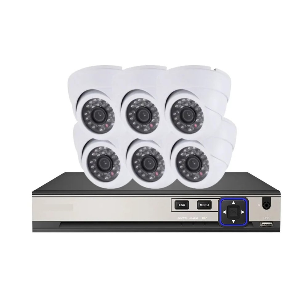 QDVOPHZA 5MP POE CCTV Camera Security System Kit 10CH 4K NVR Set Indoor Home IP Dome Monitoring Camera System 8CH Video Surveillance Kit(None,T_U/S)