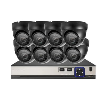 QDVOPHZA 5MP POE CCTV Camera Security System Kit 10CH 4K NVR Set Indoor Home IP Dome Monitoring Camera System 8CH Video Surveillance Kit(None,36 PCS_A/U)