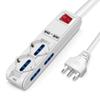 HIONJIN Charging & 6 AC Outlets Strip Extension Cord Socket Extension for Home Surge Protector view 1