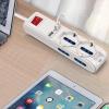 HIONJIN Charging & 6 AC Outlets Strip Extension Cord Socket Extension for Home Surge Protector view 4