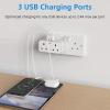 HIONJIN Smart Plug Home Appliance Wall Power Strip Surge Power Socket Electric Outlets Extension Cord view 3