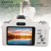 4K HD Digital Camera for Photography Autofocus, 58MP 2.88 inch Screen Vlogging Camera for, 20X Digital Zoom & Anti Shake Compact Camera with Wide Angle & Macro Lens for Teens Adult view 3