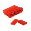 Chunsu 10pcs Black/Red/Clear Crimp Molex/IDE Crimped 4pin Power Connector Housing with End Cap 180 Degree and 90 Degree(with 90 Degree Cap,12) view 1