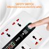 3000W Power Strip with 20W PD Charger Universal AC Jack Outlets with Timing Desktop Socket(E) view 4