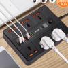 AC Jack Power Strip Surge Protector 2M Extension Socket Timed Desktop Socket(E) view 3
