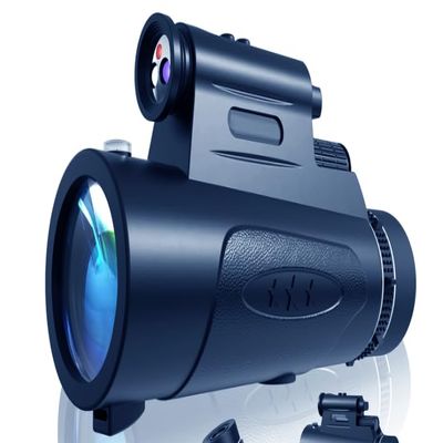 80X100 Monocular Telescope Light Vision Watching Light Blue
