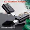 Boannice USB Bluetooth Transmitter Receiver with 3.5mm AUX Bluetooth Adapter, Low Latency, Powered via USB, for TV, PC, Home, Car Audio Systems view 2