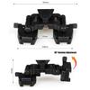 Dual Binocular Bridge Night Vision NVG Mount + AN/PVS-14 J Arm Dovetail Adapter (Black+Black) view 4