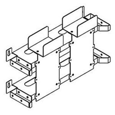 Chatsworth - 13432-701 - 110D Block Mounting Brackets, 900 Pair Manager for 35 in. Rack or Wall-Mount, Black, (Each)