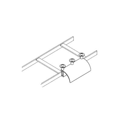 Chatsworth - 12101-e13 - Cable Runway Radius Drop, Stringer, Adjustable, Glacier White, 5in (127 Mm) W X 4.2in (107 Mm)