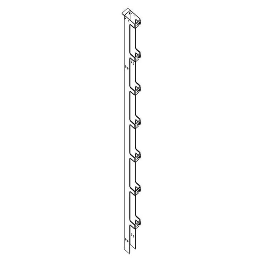 Chatsworth - 11730-502 - Narrow Cabling Section, Vertical, Single-Sided, 6.6 ft. H x 3.65 W x 6.38 in. D, Clear, (Each