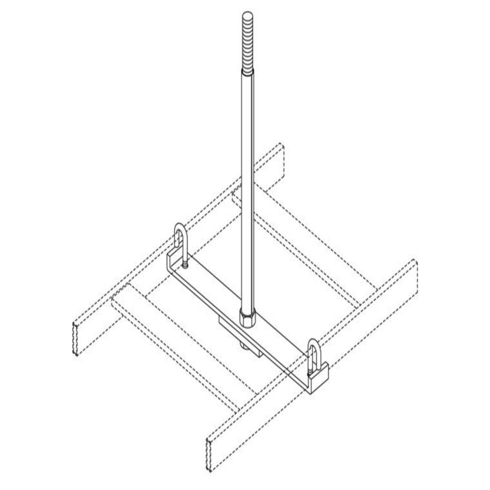 Chatsworth - 12362-018 - Cable Runway Center Support Kit, 19.2 in. W, Gold, (Each)