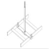 Chatsworth - 12362-018 - Cable Runway Center Support Kit, 19.2 in. W, Gold, (Each) view 1