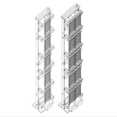 Chatsworth - 11453-730 - 110D Block Mounting Panel, 3000-Pair, Black, 23 in. W, (Each)