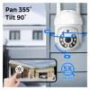 QDVOPHZA 3/5MP Wireless Security Camera Kit Waterproof IP Camera Surveillance CCTV System Set with 10.1" Monitor 10CH Wireless Set(None,3MP PTZ System_A/U) view 3