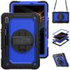 for Samsung Galaxy Tab S7 SM-T870 T875 T876b Case 11.0" Tablet Case 3 in 1Double Silicone with Screen Protector Frame [Hand Strap&Shoulder Strapp] - I view 1