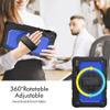 for Samsung Galaxy Tab S7 SM-T870 T875 T876b Case 11.0" Tablet Case 3 in 1Double Silicone with Screen Protector Frame [Hand Strap&Shoulder Strapp] - I view 2