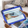 for Samsung Galaxy Tab S7 SM-T870 T875 T876b Case 11.0" Tablet Case 3 in 1Double Silicone with Screen Protector Frame [Hand Strap&Shoulder Strapp] - I view 4