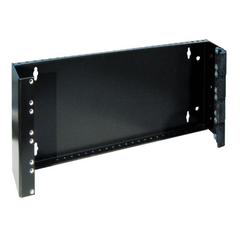 Chatsworth - 11521-708 - Hinged Panel Mounting Bracket, 3.5 in. H (88.9 mm), 2U x 8 in. D (200 mm), Black, (Each)